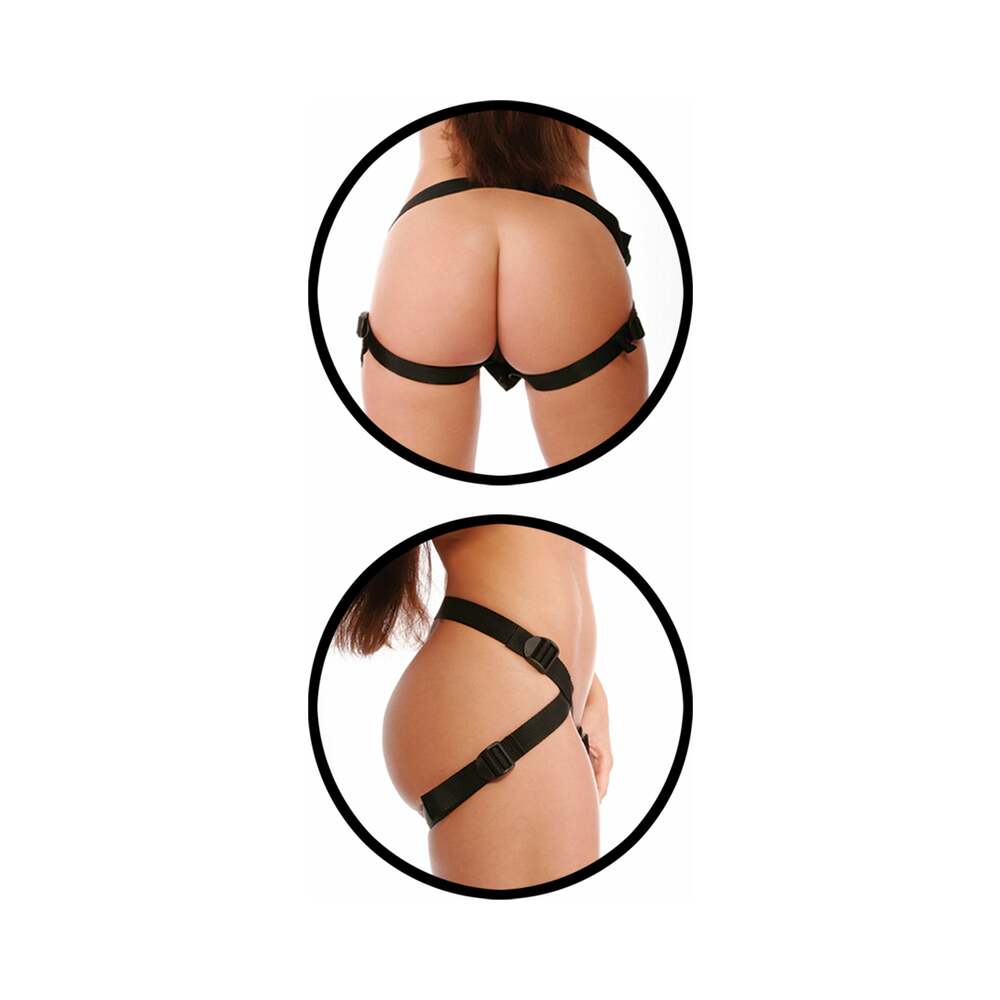 5.5 inch Dildo by Pipedream in Purple shown for pegging Her or Him