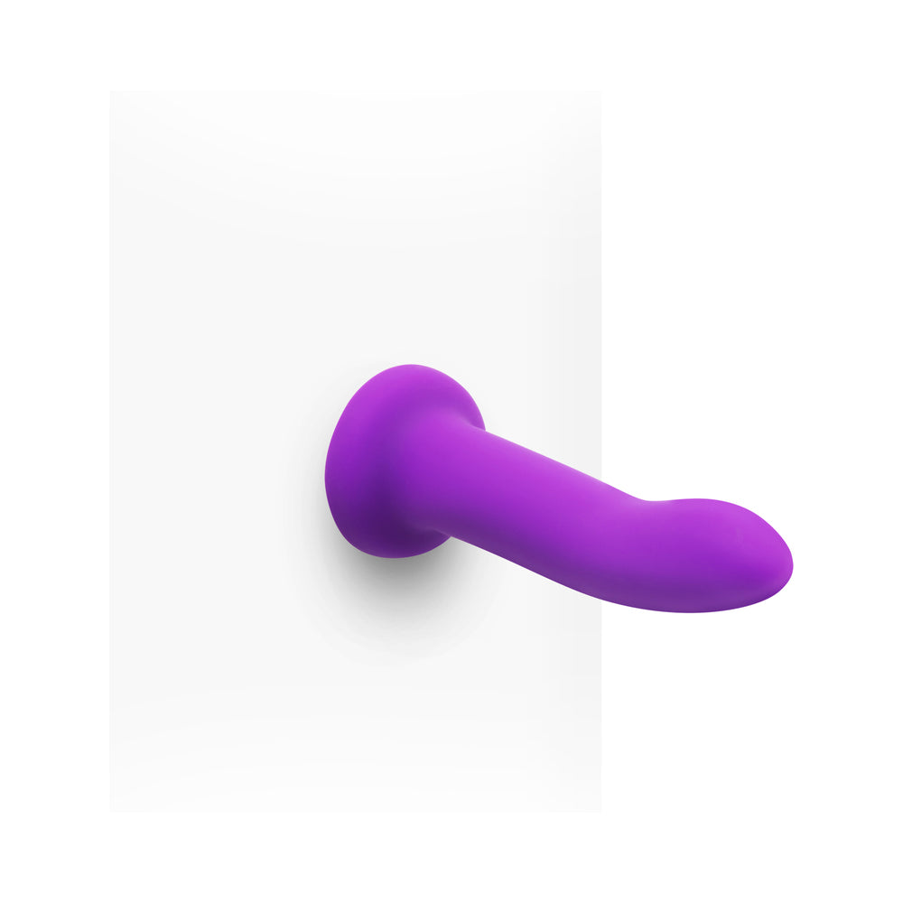 5.5 inch Dildo from Together Toy in Purple pictured for anal pleasure for Her or Him