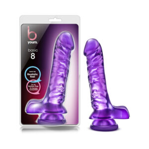 9 inch Dildo Blush Purple B Yours Basic 8 Realistic with Balls
