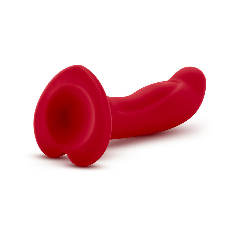 6 inch Dildo by Blush in Red shown for pegging Her or Him