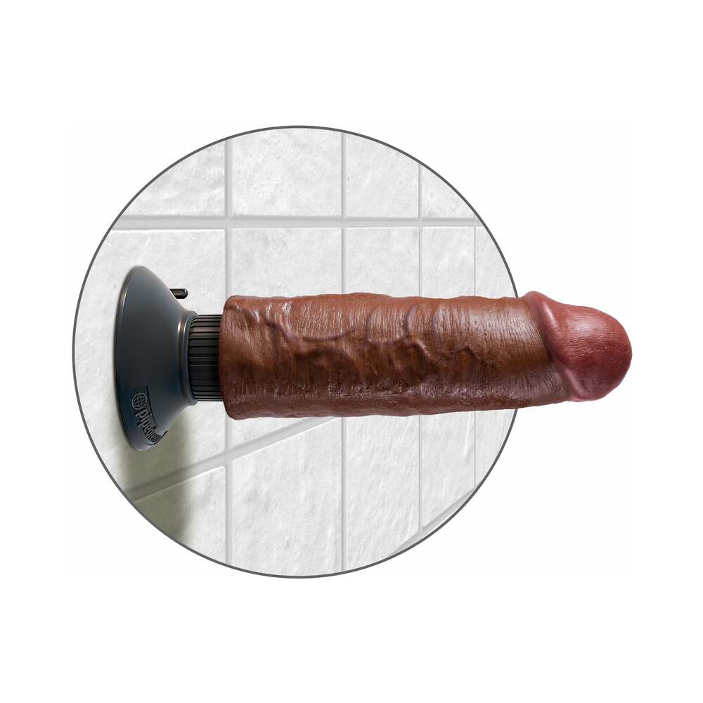 6 inch Dildo by Pipedream in Brown Chocolate Cocoa shown for pegging Her or Him
