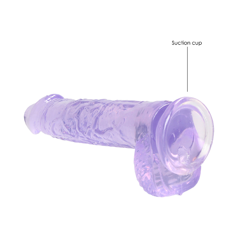 6 inch Dildo by Shots in Light Purple shown for pegging Her or Him