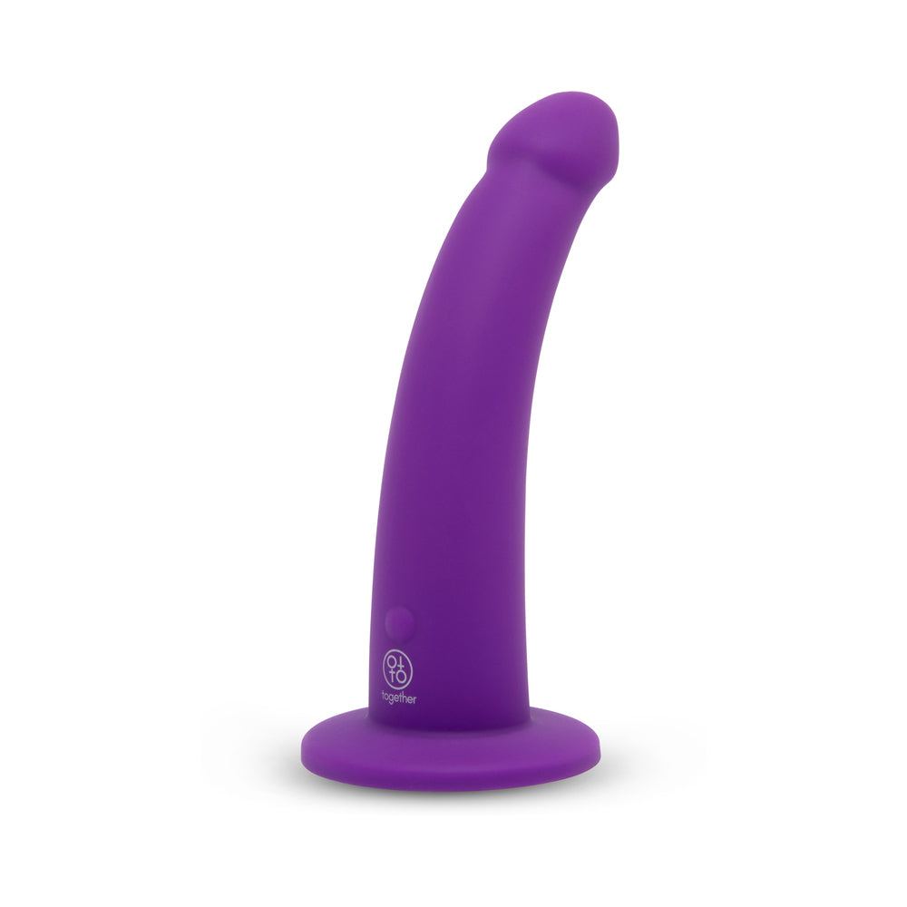 6.5 inch Dildo from Together Toy in Purple designed for anal sex with Her or Him
