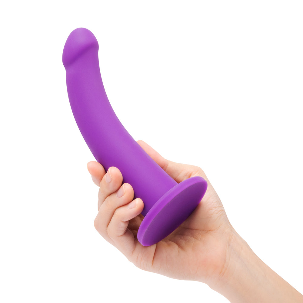 6.5 inch Dildo from Together Toy in Purple pictured for anal pleasure for Her or Him