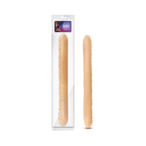 18 inch Dildo Blush Vanilla Ivory Beige B Yours Double Beige
