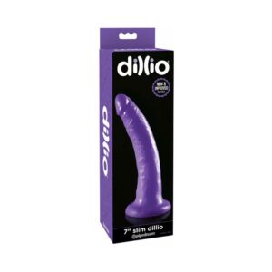 7 inch Dildo Pipedream Purple Dillio Slim Realistic With Suction Cup