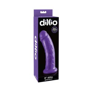 8 inch Dildo Pipedream Purple Dillio Realistic With Suction Cup