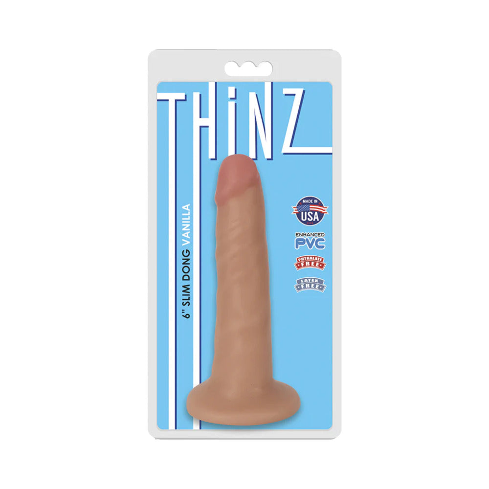 6 inch Dildo by Curve Novelties in Vanilla Ivory Beige shown for use by Her or Him