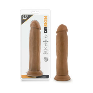 9.5 inch Dildo Blush Tan Light Brown Mocha Dr Skin Realistic