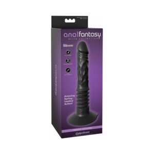12 inch Dildo Pipedream Black Anal Fantasy Elite Vibrating Ass Fucker Thrusting With Suction Cup