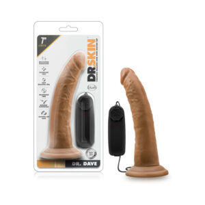 7 inch Dildo Blush Tan Light Brown Mocha Dr Skin Dr Dave Realistic Vibrating
