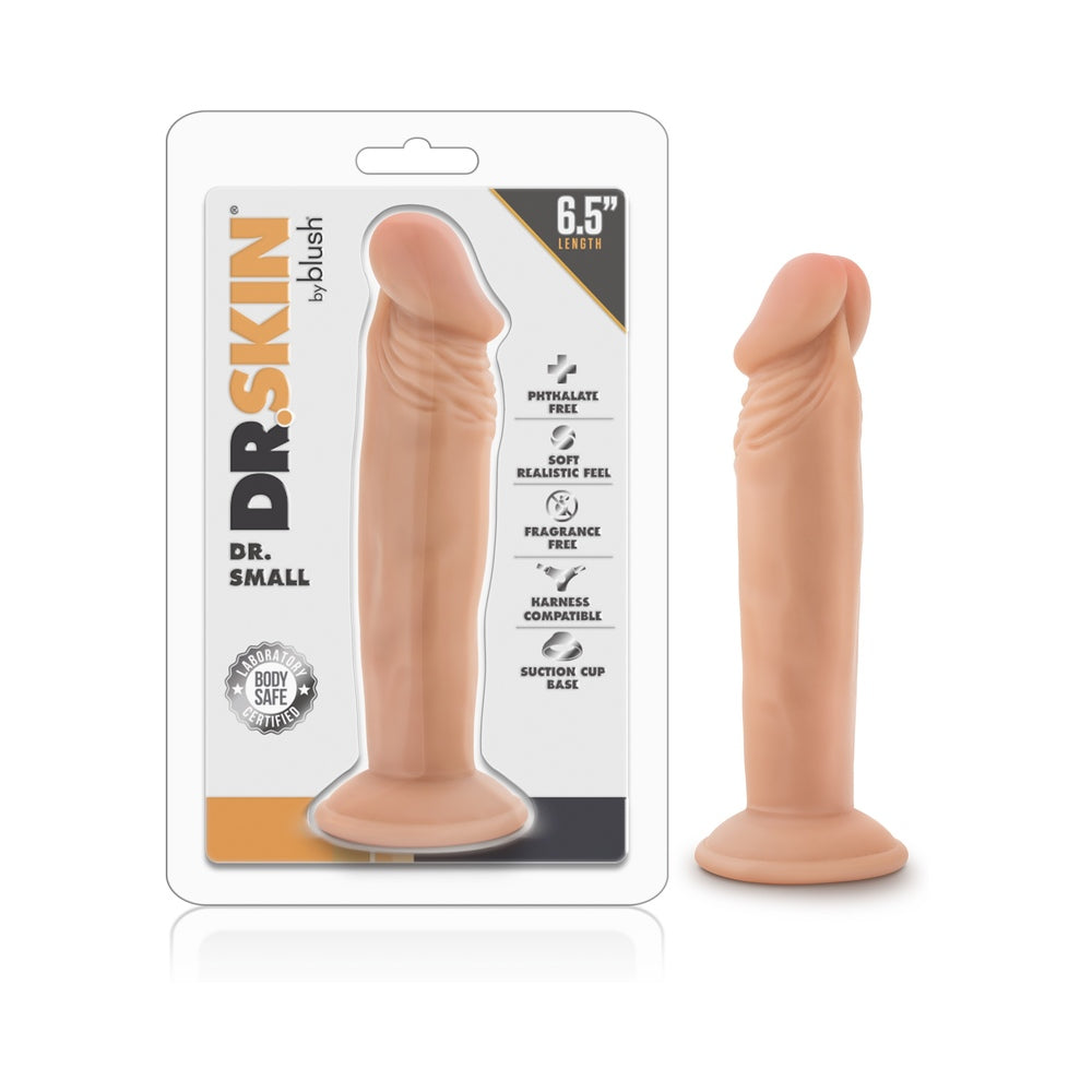 6.5 inch Dildo by Blush in Vanilla Ivory Beige shown for use by Her or Him