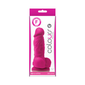 4 inch Dildo NS Novelties Hot Pink Magenta Fuchsia Colours Pleasures