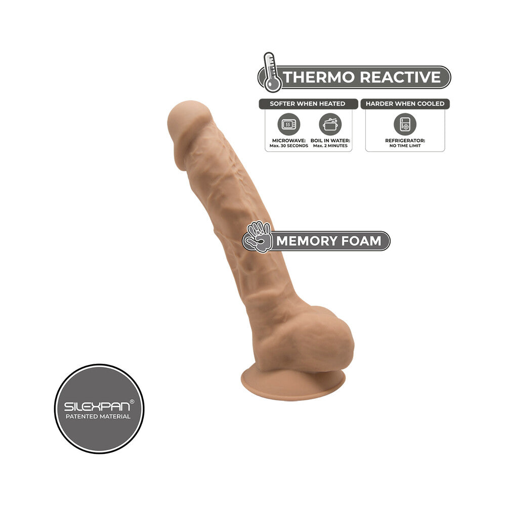 7 inch Dildo by Doc Johnson in Vanilla Ivory Beige displayed for pegging Him or Her