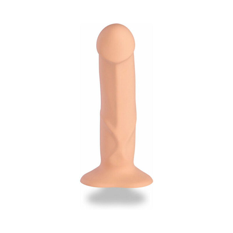 7 inch Dildo by Fun Factory in Vanilla Ivory Beige shown for pegging Her or Him