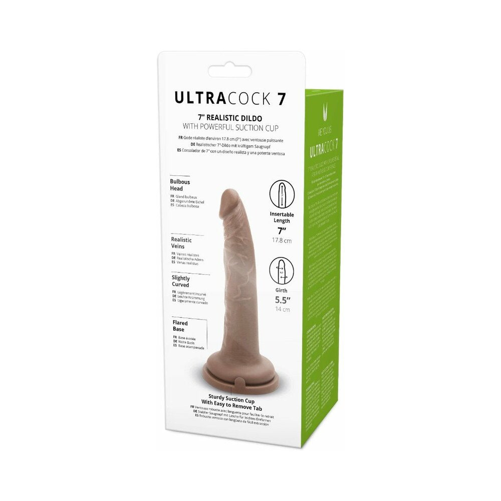 7 inch Dildo by Me You Us in Brown Chocolate Cocoa shown for pegging Her or Him