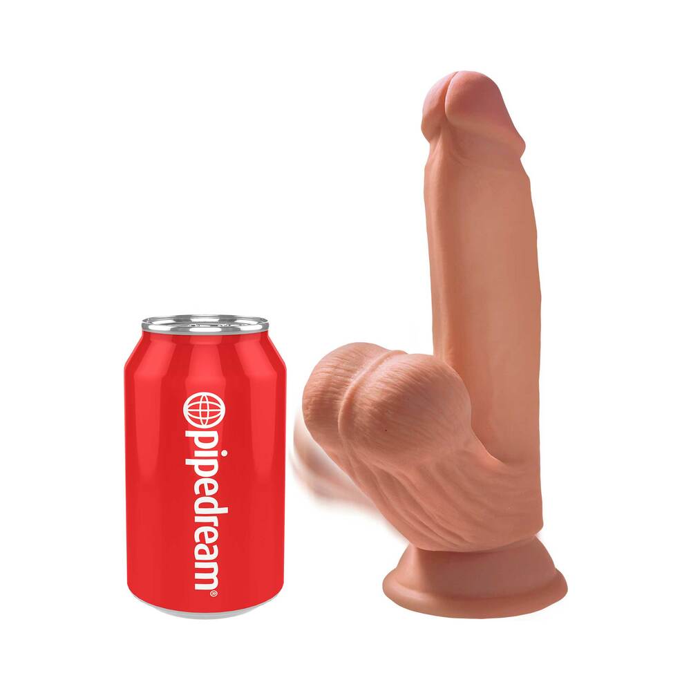 7 inch Dildo by Pipedream in Tan Light Brown Mocha shown for pegging Her or Him