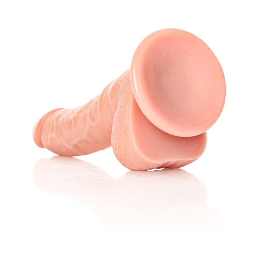 7 inch Dildo by Shots in Vanilla Ivory Beige shown for pegging Her or Him