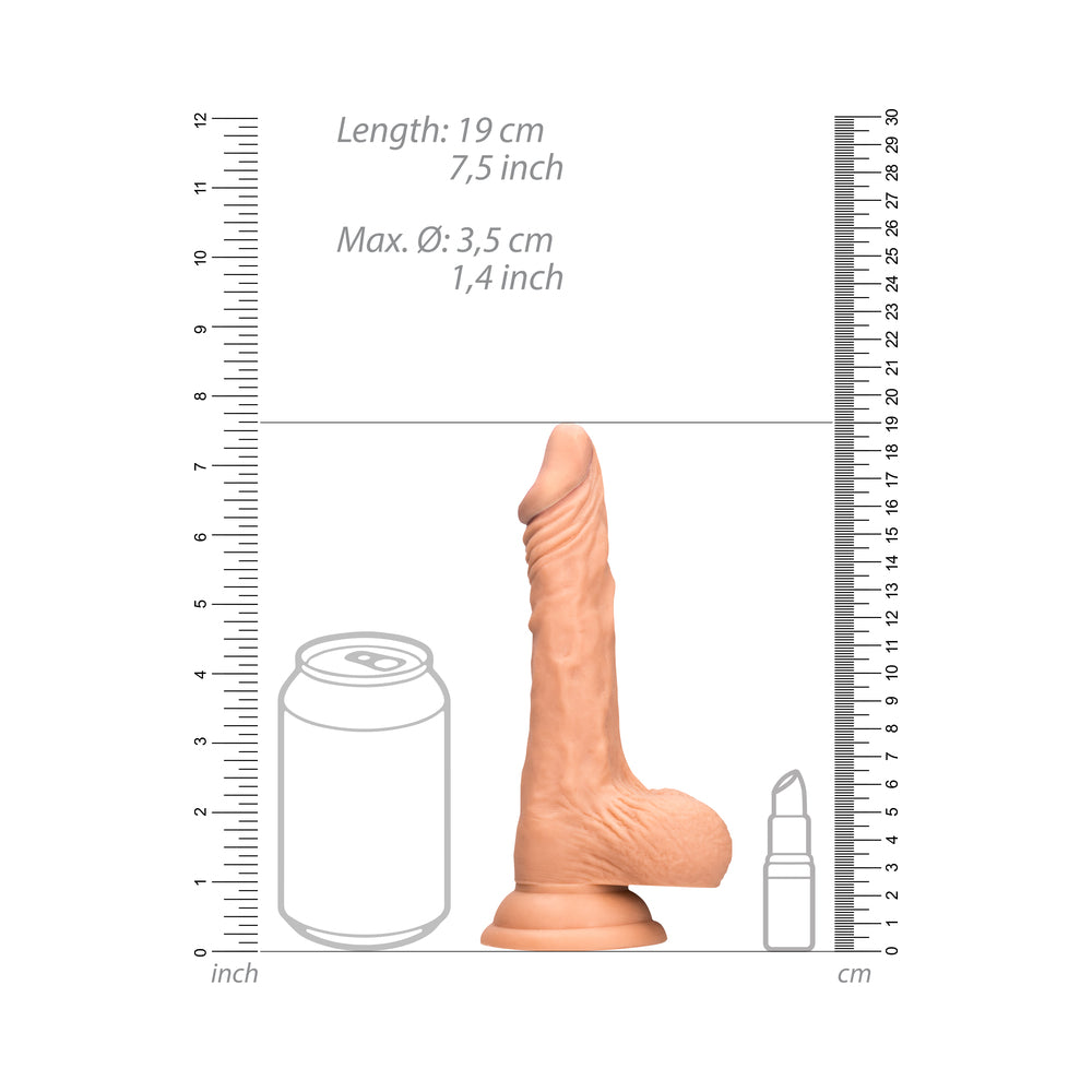 7 inch Dildo from Shots in Vanilla Ivory Beige pictured for anal pleasure for Her or Him