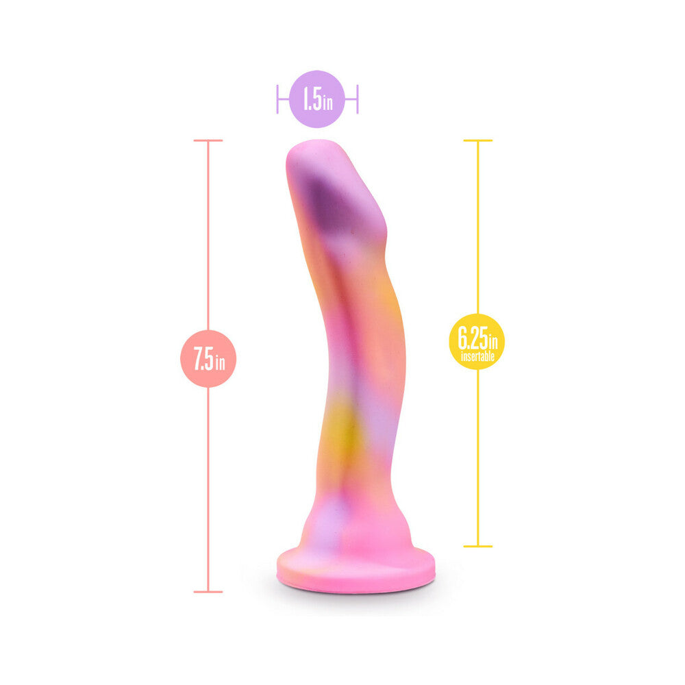 7.5 inch Dildo from Blush in Multi-Color designed for anal sex with Her or Him