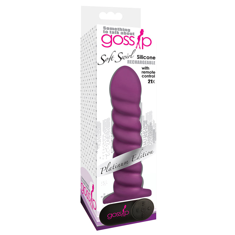 7.5 inch Dildo by Curve Novelties in Purple shown for use by Her or Him