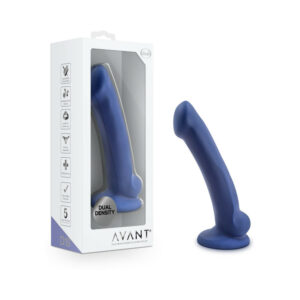 7 inch Dildo Blush Blue Avant D10 Ergo Mini Dual Density Silicone Indigo
