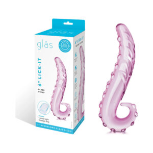 6 inch Dildo Electric Eel Light Purple Glas Lick It Glass