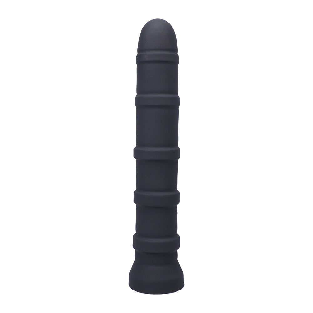 Dildo by Tantus in Black shown for use by Her or Him
