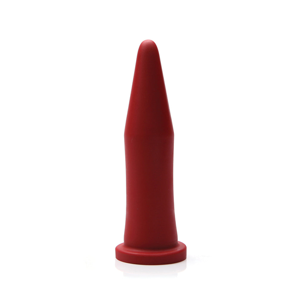 Dildo by Tantus in Red shown for use by Her or Him
