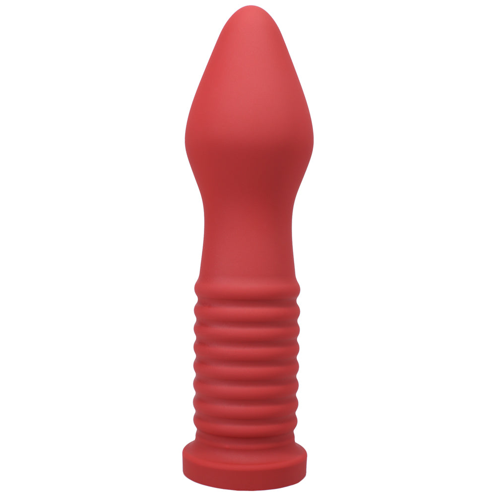 Dildo by Tantus in Red shown for use by Her or Him