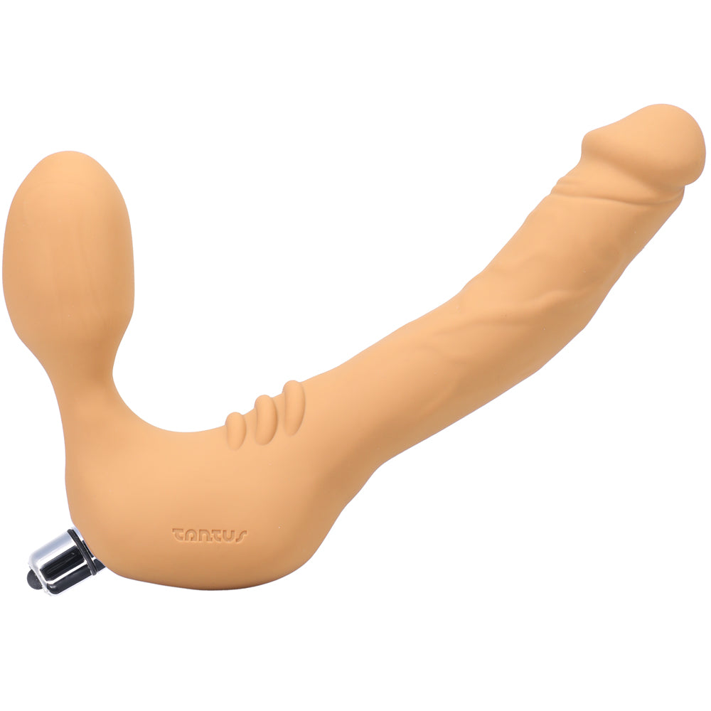 Dildo by Tantus in Vanilla Ivory Beige shown for use by Her or Him