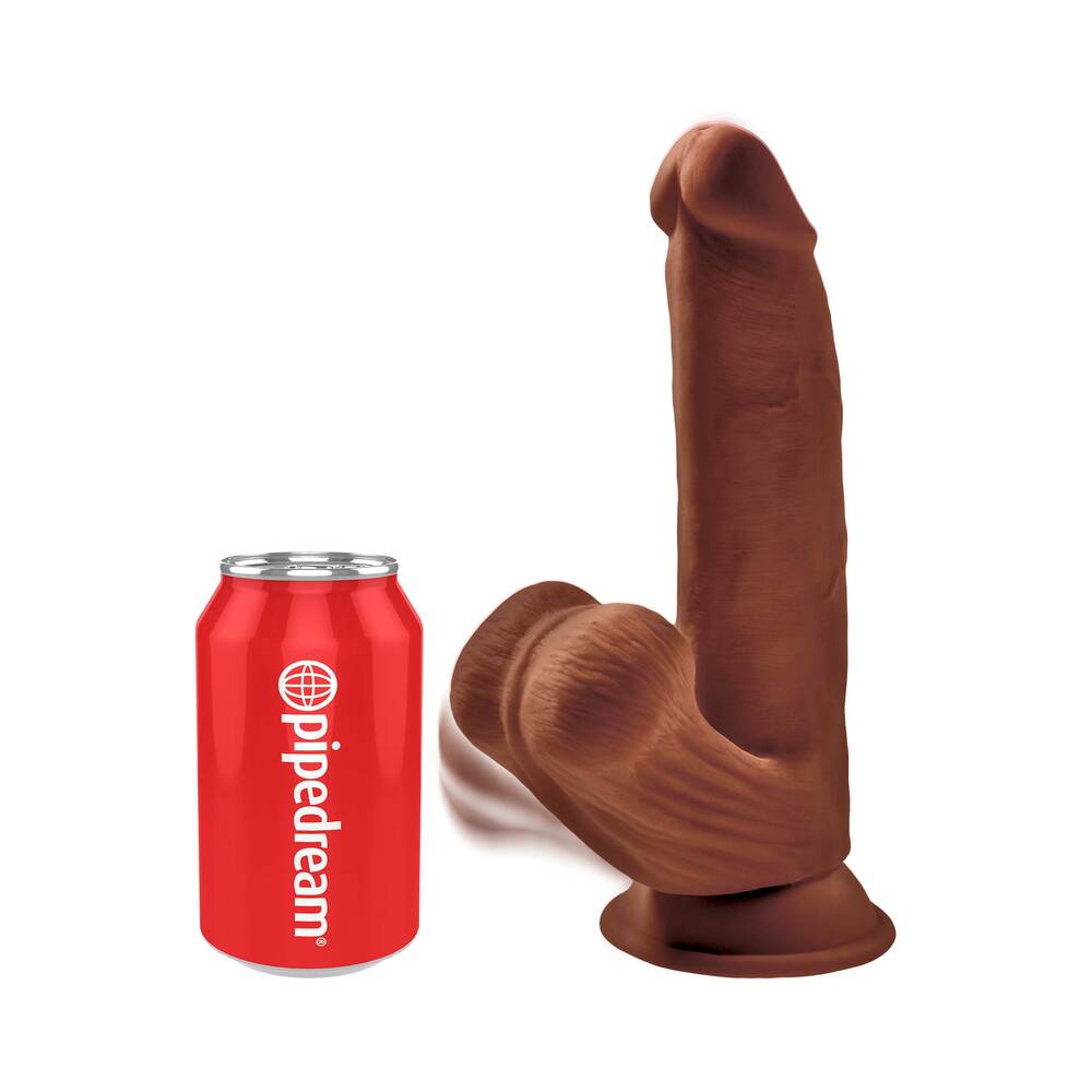 8 inch Dildo by Pipedream in Brown Chocolate Cocoa shown for pegging Her or Him