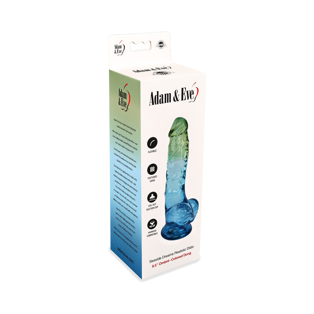8.5 inch Dildo by Adam & Eve in  displayed for pegging Him or Her