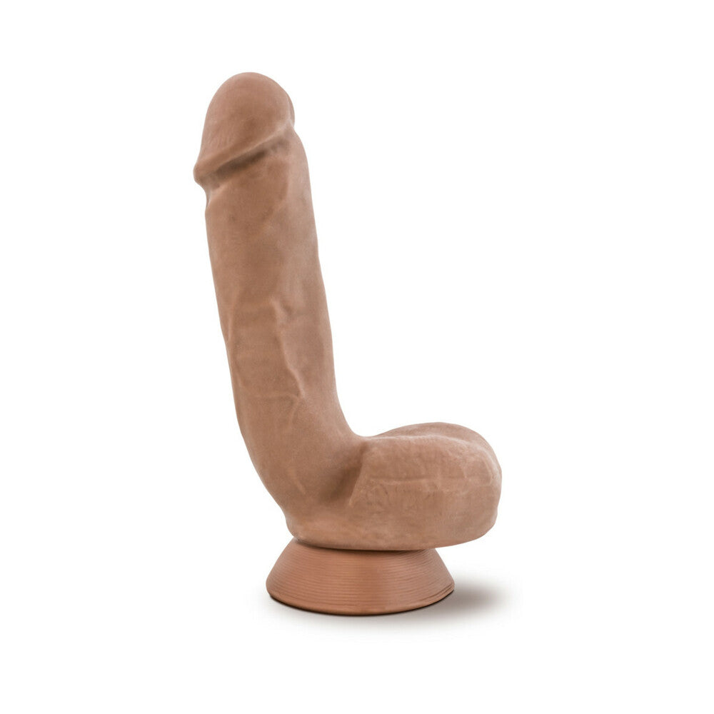 8.5 inch Dildo from Blush in Tan Light Brown Mocha designed for anal sex with Her or Him