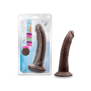 7 inch Dildo Blush Brown Chocolate Cocoa Au Naturel Jack Posable Dual Density
