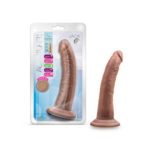 7 inch Dildo Blush Tan Light Brown Mocha Au Naturel Jack Posable Dual Density