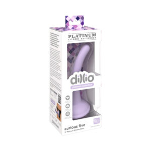 5 inch Dildo Pipedream Light Purple Dillio Platinum Collection Curious Silicone