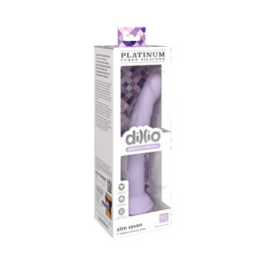 7 inch Dildo Pipedream Light Purple Dillio Platinum Collection Slim Silicone