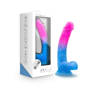 7.75 inch Dildo Blush Multi-Color Avant Chasing Sunsets Silicone with Balls Mermaid