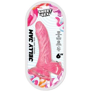 6 inch Dildo Hott Products Hot Pink Magenta Fuchsia Sweet Sex Jelly Jam Bendable Jelly