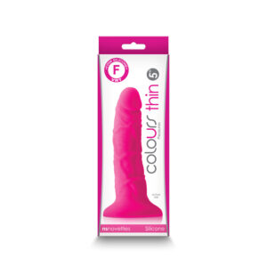 5 inch Dildo NS Novelties Hot Pink Magenta Fuchsia Colours Pleasures Thin