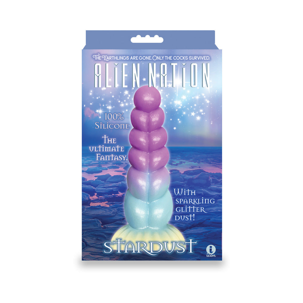 8.3 inch Dildo by Icon Brands in Multi-Color shown for use by Her or Him