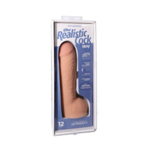 12 inch Dildo Doc Johnson Vanilla Ivory Beige The Realistic Cock Hung ULTRASKYN Vac U Lock Vanilla