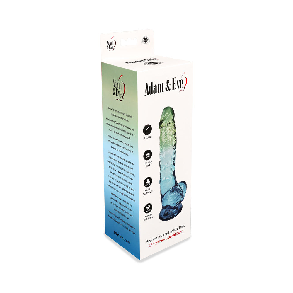 9.5 inch Dildo by Adam & Eve in  displayed for pegging Him or Her