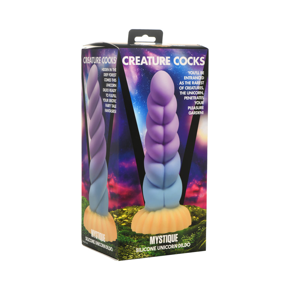 Dildo by XR Brands in Multi-Color shown for use by Her or Him