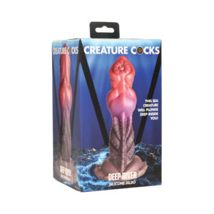 Dildo XR Brands Multi-Color Creature Cocks Deep Diver Silicone