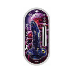 7.5 inch Dildo Hott Products Blue Monster Romance Serpent Seducer with Vibrating Bullet Silicone