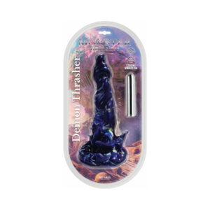 6.5 inch Dildo Hott Products Blue Monster Romance Demon Thrasher with Vibrating Bullet Silicone