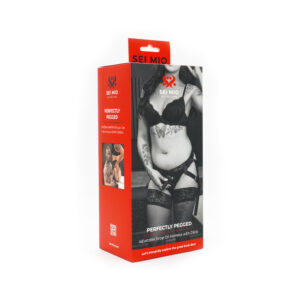 5 inch Dildo Creative Conceptions Black SEI MIO Perfectly Pegged Beginners Strap On Harness and