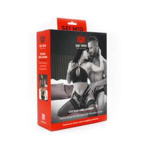 6.5 inch Dildo Creative Conceptions Black SEI MIO Cocked and Loaded Advanced Strap On Harness and